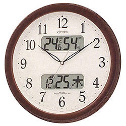 【クリックでお店のこの商品のページへ】電波掛け時計 「ネムリーナカレンダー」 4FYA01-006