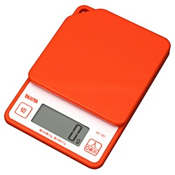 【クリックで詳細表示】デジタルクッキングスケール(1kg) KD-187-OR オレンジ