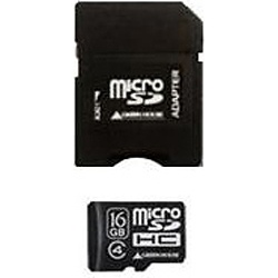 【クリックで詳細表示】16GB・Class4対応microSDHCカード(SD変換アダプタ付・防水仕様)GH-SDMRHC16G4