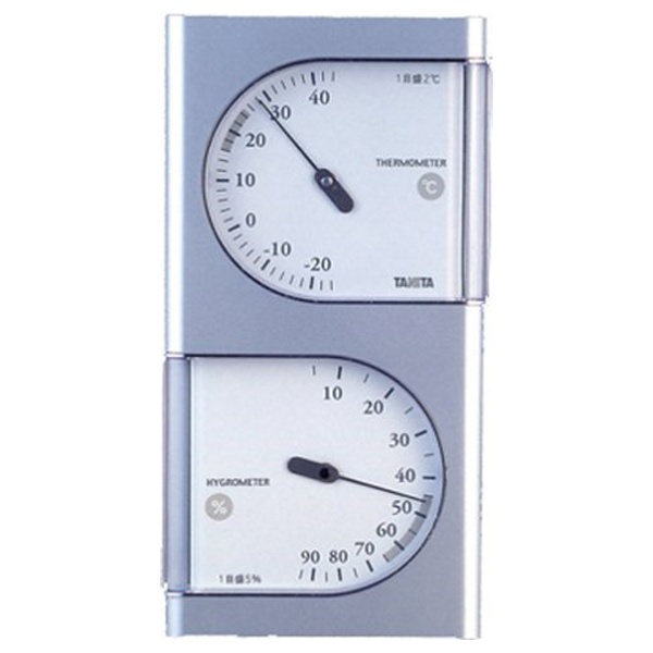 【クリックでお店のこの商品のページへ】温湿度計 TT-518-SV(シルバー)