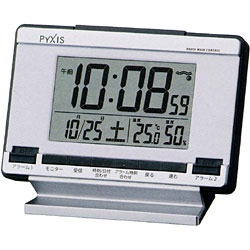 【クリックでお店のこの商品のページへ】電波目覚まし時計 「ピクシス」 NR529S