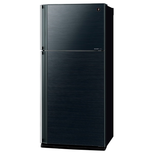 【クリックで詳細表示】《基本設置料金セット》 2ドア冷蔵庫 (545L) SJ-55W-B ブラック系