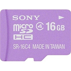 【クリックでお店のこの商品のページへ】16GB・Class4対応microSDHCカード(SDHC変換アダプタ付/バイオレット) SR-16A4 V ・・・まとめて買うほどポイントアップ！対象商品★★