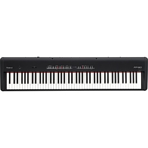 【クリックで詳細表示】キーボード ローランドピアノ・デジタル(88鍵盤/ブラック) FP-50-BK