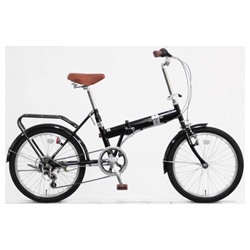 【クリックでお店のこの商品のページへ】20型 折りたたみ自転車 クレイズ 206(ブラック)OHB206
