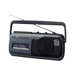 【クリックでお店のこの商品のページへ】ラジカセ(ラジオ＋カセットテープ)(グレー) RX-M40A-H 【ワイドFM対応】