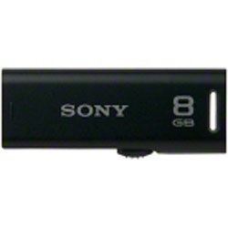 【クリックでお店のこの商品のページへ】USB2.0メモリ 「ポケットビット」 (8GB・ブラック) USM8GR B