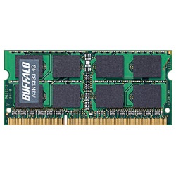【クリックで詳細表示】DDR3 PC3-10600 204Pin S.O.DIMM(4GB) A3N1333-4G