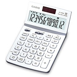【クリックでお店のこの商品のページへ】デザイン電卓 (12桁) JF-Z200WEN(ホワイト)