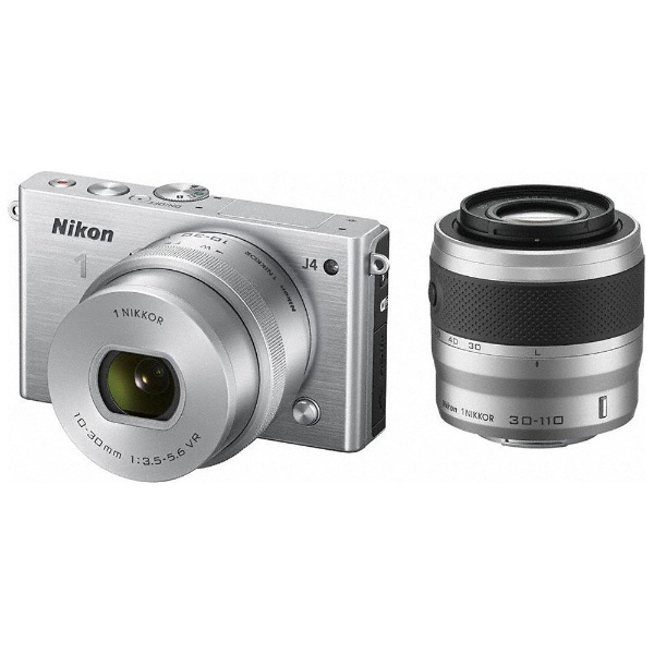 【クリックでお店のこの商品のページへ】Nikon 1 J4【ダブルズームキット】(シルバー)/デジタル一眼