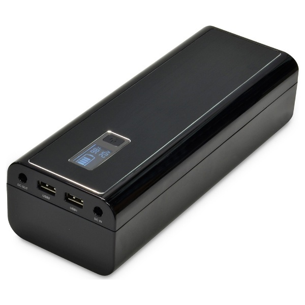【クリックで詳細表示】タブレット/スマートフォン対応[DCポート・micro USB・USB mini・Dock・ゲーム/USB給電] ACモバイルバッテリー ＋専用ケーブル (52800mAh・3ポート：DCポート/2.1A/1A・ブラック) MPB-52800