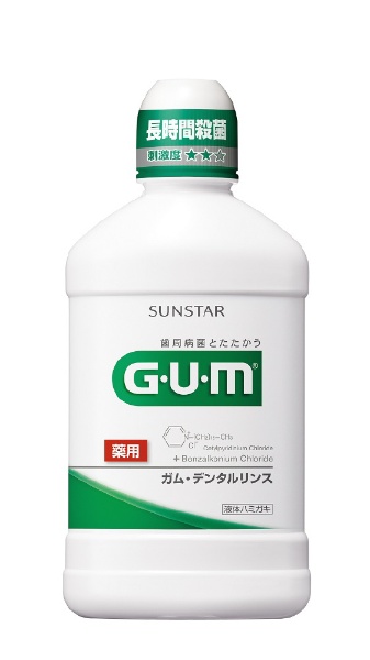 【クリックでお店のこの商品のページへ】【洗口液】GUM(ガム) 薬用 デンタルリンス レギュラータイプ 500ml