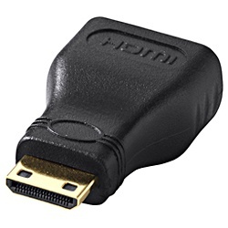【クリックで詳細表示】HDMI・ミニHDMI変換アダプター(HDMIメス：ミニHDMIオス)AD-HD07M