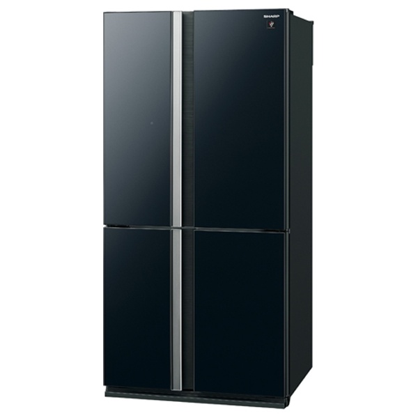 【クリックで詳細表示】《基本設置料金セット》 4ドア冷蔵庫 (612L) SJ-G61X-B ブラック系