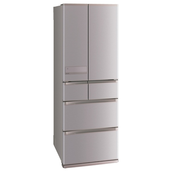 【クリックで詳細表示】《基本設置料金セット》 6ドア冷蔵庫 「置けるスマート大容量 JXシリーズ」(525L) MR-JX53Y-N ローズゴールド