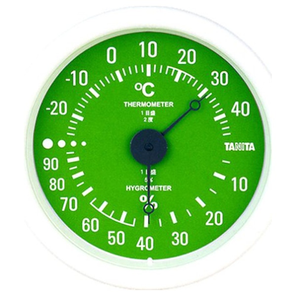【クリックで詳細表示】温湿度計 TT-515-GR(グリーン)