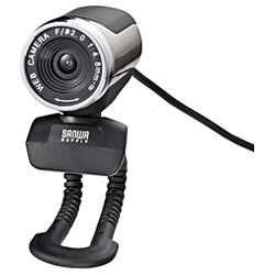 【クリックでお店のこの商品のページへ】WEBカメラ(200万画素・シルバー・UVC対応)CMS-V30SETSV