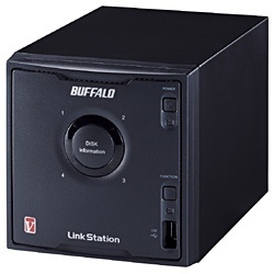 【クリックでお店のこの商品のページへ】外付HDD [LAN・8TB] RAID 5対応・4ドライブ搭載高速モデル LS-QV8.0TL/R5