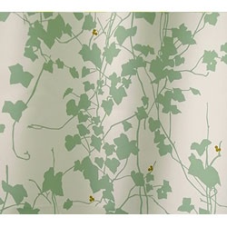 【クリックで詳細表示】ドレープカーテン ヘデラ(100×135cm/グリーン)【日本製】