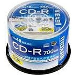 【クリックで詳細表示】48倍速対応 データ用CD-Rメディア(700MB・50枚入) CDR700S.WP.50SP