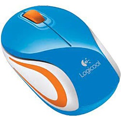 【クリックでお店のこの商品のページへ】ワイヤレス光学式マウス[2.4GHz・USB] Logicool Wireless Mini Mouse M187 (3ボタン・ブルー) M187BL