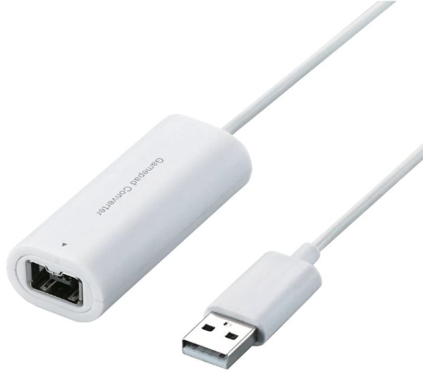 【クリックでお店のこの商品のページへ】USBゲームパッドコンバータ [Wii⇒PC] 1ポート (ホワイト) JC-W01UWH