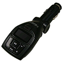 【クリックで詳細表示】FMトランスミッター＆CAR MP3プレイヤー(ブラック) RM-CMP512K