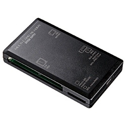 【クリックでお店のこの商品のページへ】USB2.0 カードリーダー/ライター(ブラック) ADR-ML1BK