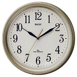 【クリックでお店のこの商品のページへ】電波掛け時計 「デイリーMY12」 4MYA12DA18