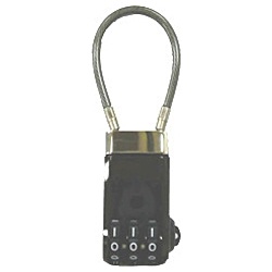 【クリックでお店のこの商品のページへ】USBダイヤル南京錠 ブラック