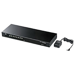 【クリックで詳細表示】PS/2・USB両対応パソコン自動切替器(8：1) SW-KVM8UP