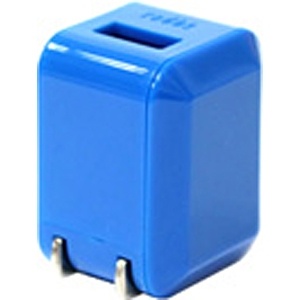 【クリックでお店のこの商品のページへ】iPhone/iPod対応[USB給電] AC - USB充電器 (ブルー) AL-ADA31C