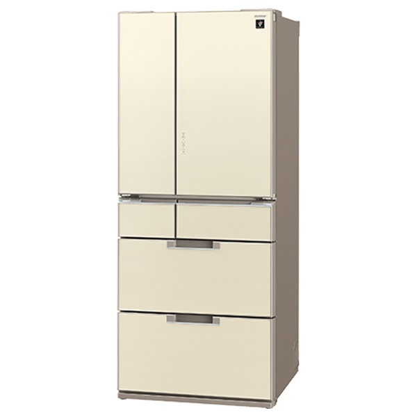 【クリックで詳細表示】《基本設置料金セット》 6ドア冷蔵庫 (601L) SJ-GF60A-N