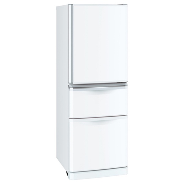 【クリックで詳細表示】《基本設置料金セット》 3ドア冷蔵庫 「Cシリーズ」(335L) MR-C34Y-W パールホワイト