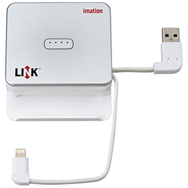 【クリックでお店のこの商品のページへ】Lightning⇔USB A【iPhone対応】 USB2.0メモリ[iOS/Mac/Win]＋モバイルバッテリー LINK Power Drive (64GB) MFi認証 DAPL-FLS64GB-J