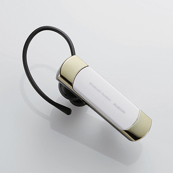 【クリックで詳細表示】スマートフォン対応[Bluetooth4.0] 片耳ヘッドセット USB充電ケーブル付 (ゴールド) LBT-HS20MMPGD