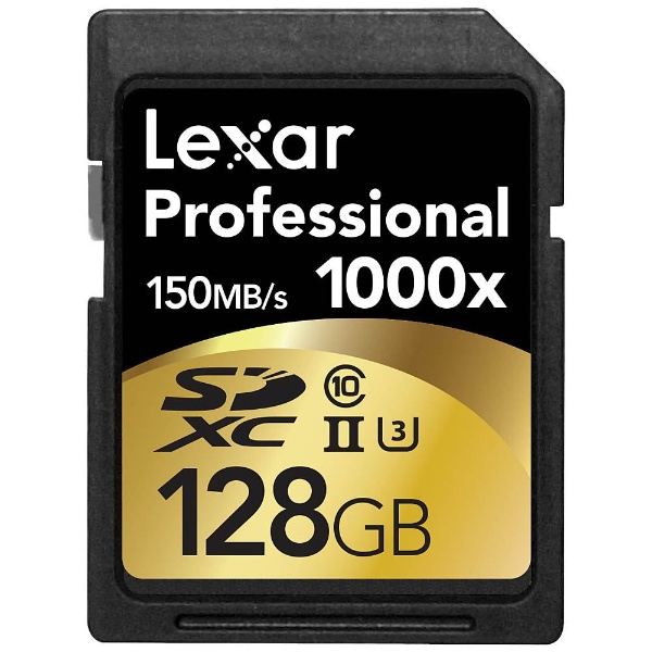【クリックで詳細表示】128GB・Lexar Professional 1000x SDXC UHS-IIカード LSD128CRBJP1000 [生産完了品 在庫限り]