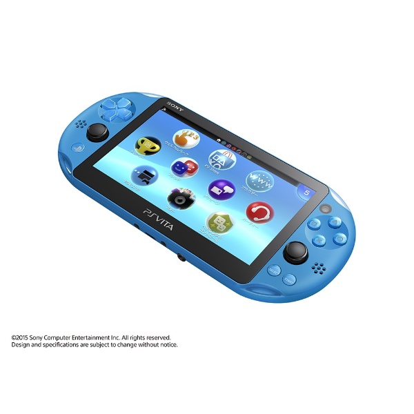 【クリックで詳細表示】PlayStation Vita Wi-Fiモデル PCH-2000 アクア・ブルー