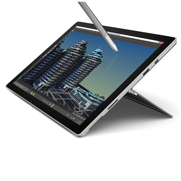 【クリックで詳細表示】キーボード別売「Surface Pro 4(Core-M/128GB/4GBモデル)」 Windowsタブレット[Office付き・12.3型] SU3-00014 (2015年最新モデル・シルバー)