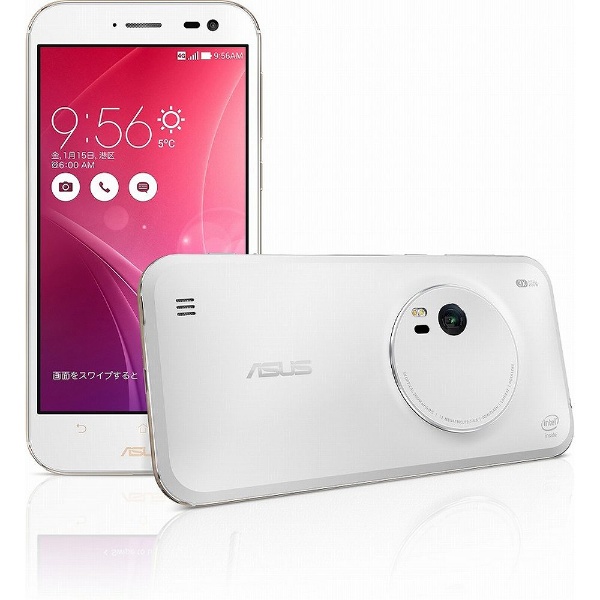 【クリックで詳細表示】ZenFone Zoom スタンダード ホワイト「ZX551ML-WH32S4PL」 Android 5.0・5.5型・メモリ/ストレージ：4GB/32GB microSIMx1 SIMフリースマートフォン
