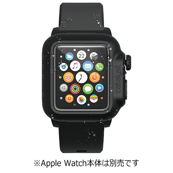 【クリックで詳細表示】カタリスト Apple Watch 42mm用 完全防水ケース CT-WPAW15-BK Black