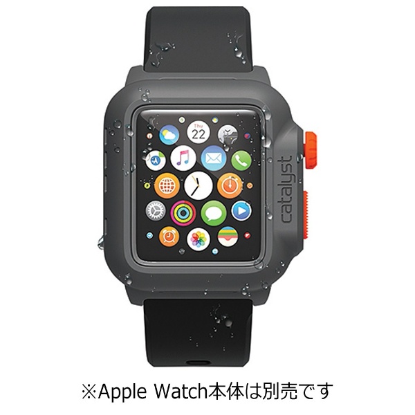 【クリックで詳細表示】カタリスト Apple Watch 42mm用 完全防水ケース CT-WPAW15-BKOR Black Orange