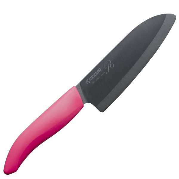 【クリックでお店のこの商品のページへ】セラミックナイフ (黒刃) FKR-140HIP-PK ピンク