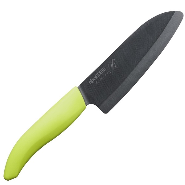 【クリックでお店のこの商品のページへ】セラミックナイフ (黒刃) FKR-140HIP-GR グリーン