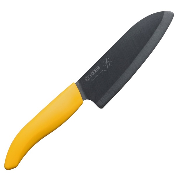 【クリックでお店のこの商品のページへ】セラミックナイフ (黒刃) FKR-140HIP-YL イエロー