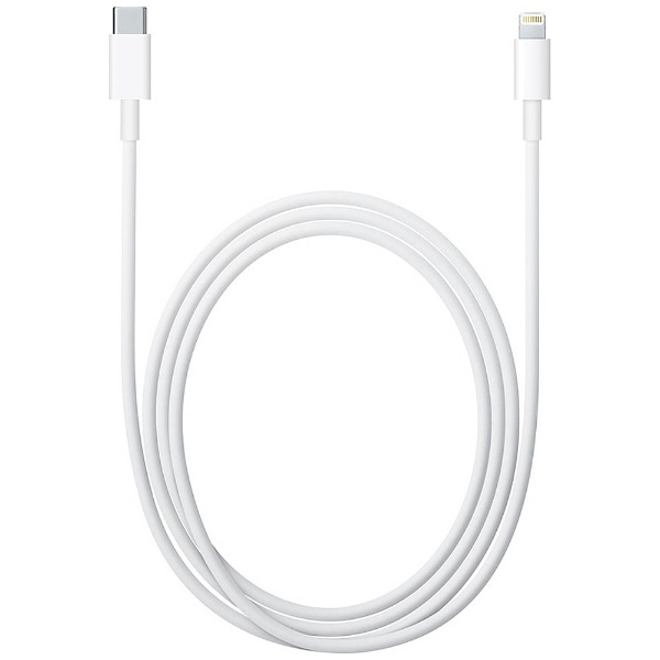 【クリックで詳細表示】【純正】 iPad / iPad mini / iPhone / iPod対応 Lightning ⇔ USB-Cケーブル 充電・転送 (2m・ホワイト) MKQ42AM/A