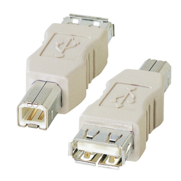 USB-Aメス ⇔ USB-Bオス］変換アダプタ ホワイト AD-USB3