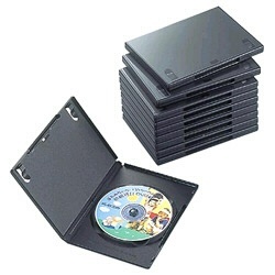 DVDトールケース 1枚組収納×10 ブラック CCD-DVD03BK エレコム｜ELECOM 通販 | ビックカメラ.com