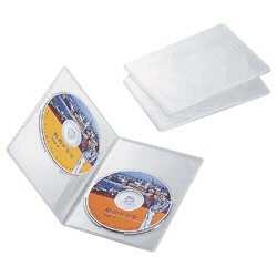 Blu-ray/CD/DVD対応 ファスナーケース 60枚収納 ホワイト CCD-HB60WH 