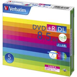 供数据使用的DVD+R白DTR85HP5V1[5张/8.5GB/喷墨打印机对应]
